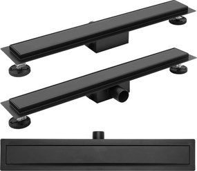 Линеен сифон Rea NEO PURE Black Matt