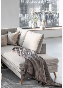 Бежов разтегателен ъглов диван (десен ъгъл) Charming Charlie – Miuform