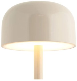 Кремава LED настолна лампа с метален абажур (височина 24,5 cm) James – Leitmotiv