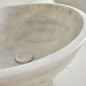 Мрамор мивка Fossil -Бял-55 x 40 см.