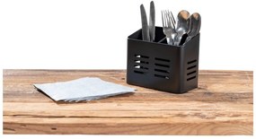 Черна стойка за прибори за хранене Black Outdoor Kitchen Baco - Wenko