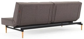 Тъмносив разтегателен диван с дървена основа Flashtex Dark Grey Splitback - Innovation