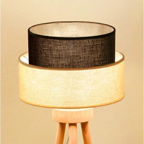 Brilagi - LED настолна лампа BOHO стил 1xE27/15W/230V кремава/кафява