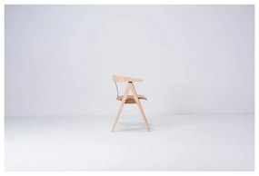 Пейка от дъбово дърво с кожена седалка Ava - Gazzda