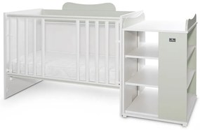 LORELLI Classic Трансформиращо се легло 82/190 см. MULTI БЯЛО/MILKY GREEN