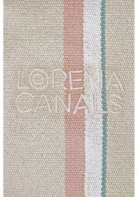 Кремав детски пуф Cleo Multi Stripe – Lorena Canals