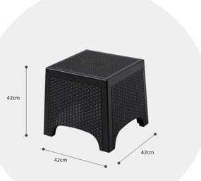 Комплект градински мебели в черно