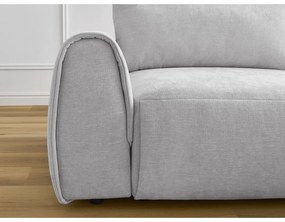 Светлосив ъглов диван Aden – Bobochic Paris