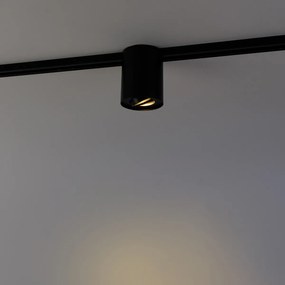 Модерен 1-фазен релсов прожектор черен - Rondoo Up