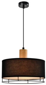 Полилей на кабел ARDI 1xE27/40W/230V черен/кафяв
