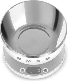 Кухненска везна Smeg Collezione KSC01WHMWW, До 5 кг/5 л, ТАРА, LED дисплей, Противоплъзгаща се основа, Автономия до 36 часа, Бял мат