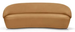 Коняк кафяв кожен диван , 214 см Naïve - EMKO