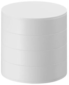 Бяла кутийка за бижута, ⌀ 10 cm Tower - YAMAZAKI