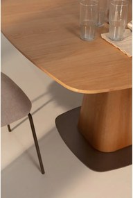 Трапезна маса от декор от дъб 120x120 cm Etel – MOME