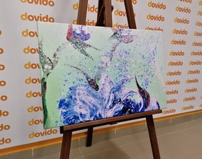 Картина на платно – Модерни рисувани божури