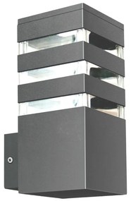 LED RGBW димируемо външно стенно осветително тяло TEKSAS 1xE27/12W/230V IP44 антрацит