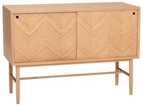 Дъбов скрин в рибена кост, височина 70 cm - Hübsch