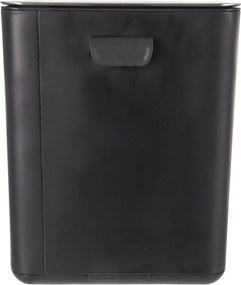 Черно кошче за боклук с педал от неръждаема стомана 20 l Black – Orion