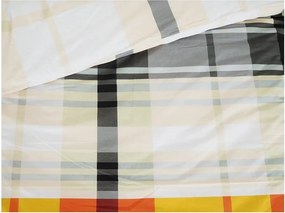 Оранжево единично крепирано спално бельо 140x200 cm Orabge Kube – B.E.S.