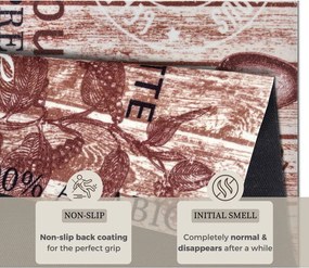 Кафяв кухненскиа пътека Delicious Coffee, 67 x 180 cm Delicious Coffee - Hanse Home