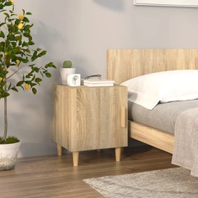 812048 vidaXL Нощно шкафче, дъб сонома, инженерно дърво
