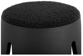 Черна пластмасова табуретка Savor - Leitmotiv