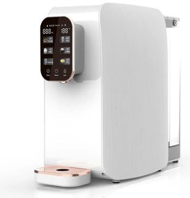 Диспенсър за пречистване и затопляне на чешмяна вода ELIXIR, 2100W, 38-99C, Обратна осмоза, Минерално обогатяване, Бял