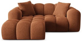 Теракотен шенилов ъглов диван (ляв ъгъл) Treno – Cosmopolitan Design