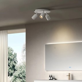Модерен спот за баня бял 3 светлини IP44 - Ducha