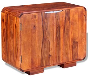 243955 vidaXL Скрин, акациево дърво масив, 75x35x60 см