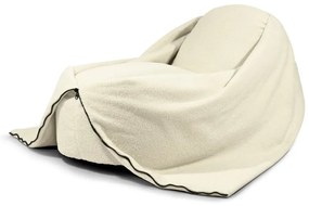 Кремав детски пуф от букле Cocoon 100 – SLOWDOWN