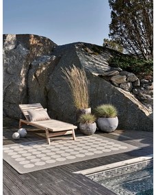 Кафява и бежова пътека за открито и закрито 70x160 cm Hugo Walnut Linen – Pappelina