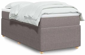 3285543 vidaXL Боксспринг легло с матрак, таупе, 90x200 см, плат