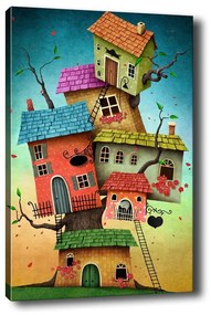 Живопис , 40 x 60 cm Tree Houses - Tablo Center