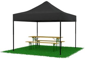 Палатка с ножица 3x3 черна SQ LITE