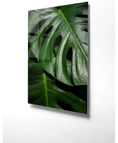 Картина върху стъкло 50x70 cm Monstera - Wallity