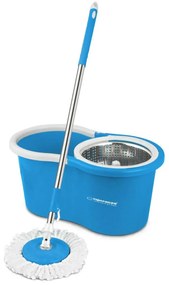 Mop with Bucket Esperanza EHS006 Син Бял Микрофибър
