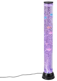 Тръбна лампа с балончета черна 90 см вкл. LED RGB - Zoop
