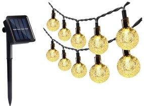 LED Соларна верига 30xLED/0,12W/1,2V 1xAA 3000K IP44 400 mAh