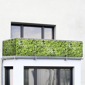 Зелен пластмасов балконски параван 500x85 cm Wilder Wein – Maximex