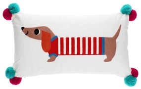 Детска възглавница със смес от памук 50x33 cm Sausage Dog – Rex London