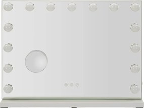 Стенно огледало със светлина и рафт 55x43 cm Hollywood – Mauro Ferretti