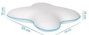 Анатомична възглавница с пълнеж от мемори пяна 46x55 cm – Mila Home
