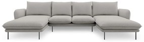Светлосив U-образен диван Vienna - Cosmopolitan Design