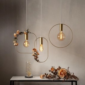 Висящо осветително тяло в златист цвят Shape – Star Trading