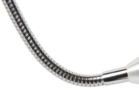 Модерна стенна лампа бяла с гъвкава ръка - Brescia Combi