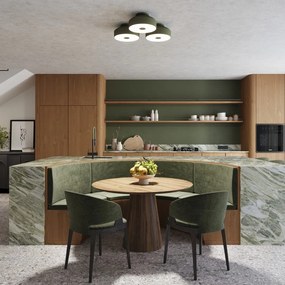 Зелено осветително тяло за таван Blacko – Sollux