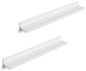 Комплект от 2 бели стенни рафта SHELFY