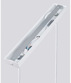 Бяло висящо осветително тяло Gleam – Sollux