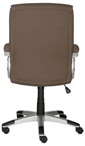 Кафяв офис стол от имитация на кожа Flori – Støraa